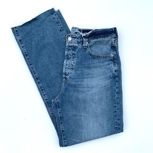 AG Adriano Goldschmied Women’s Straight Leg Jeans in Medium Blue